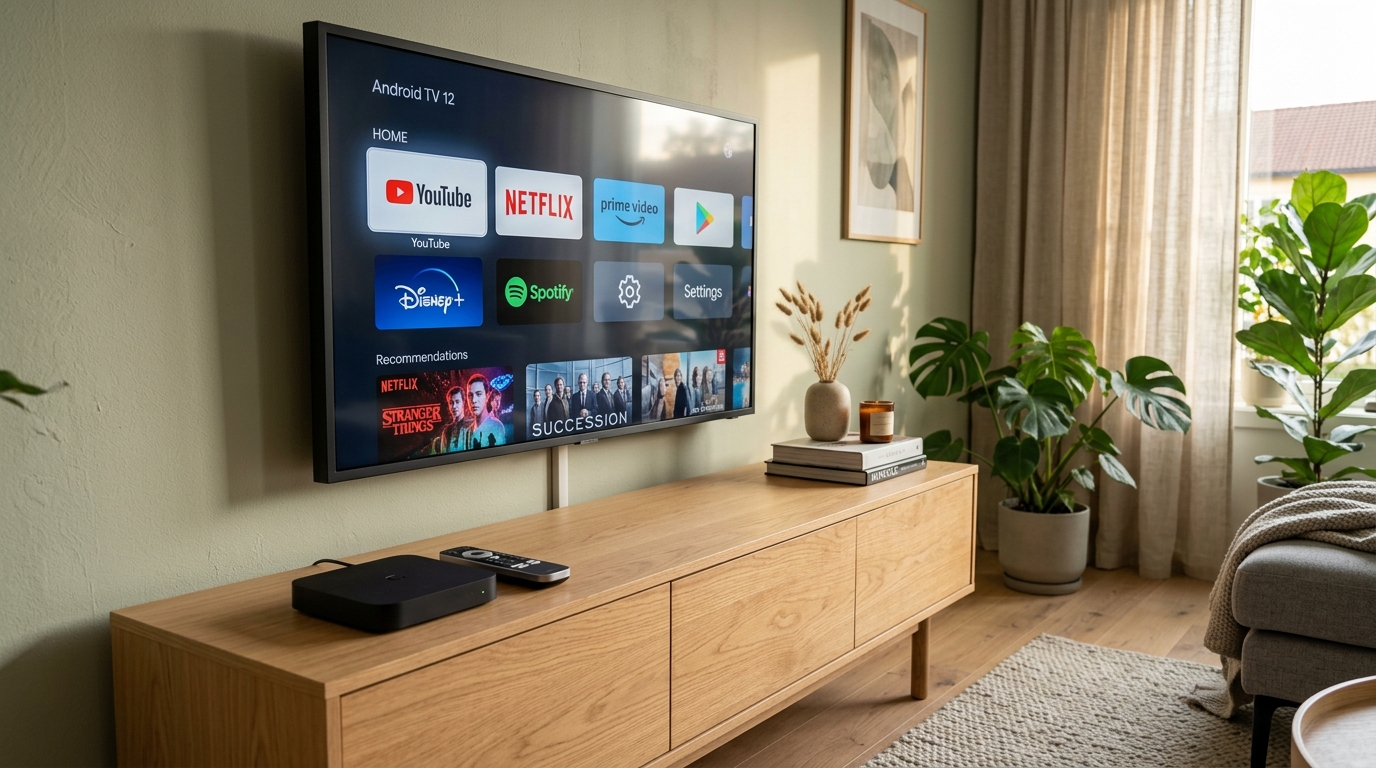 Närbild som demonstrerar uppskalningsartefakter och komprimeringsbrus på en TV-skärm