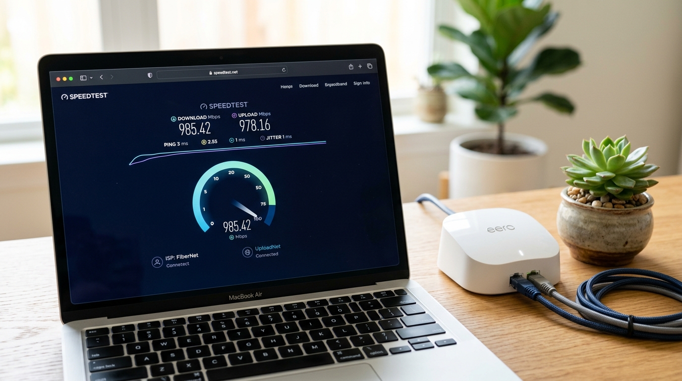 Systematisk felsökning av hemnätverk med router och fiberomvandlare i svenskt hem
