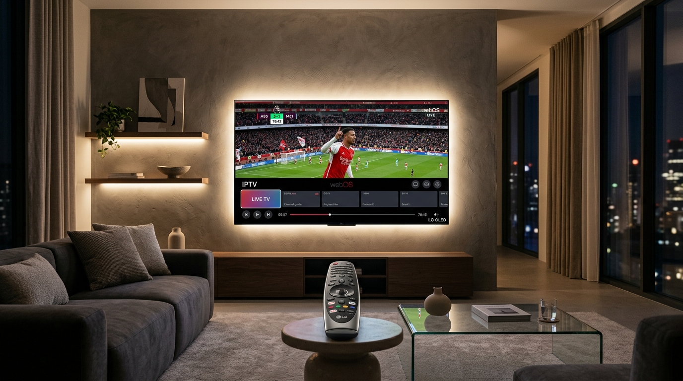 Inställningsskärm för lagringsutrymme och apprensning på en Smart TV